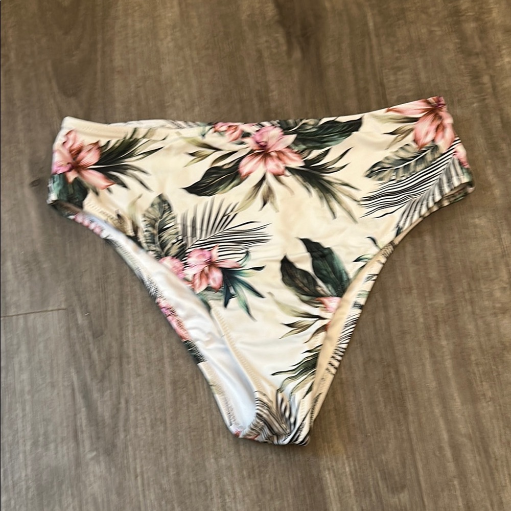 Floral High-Waisted Bikini Bottom